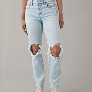 American Eagle Ripped Mom Jeans